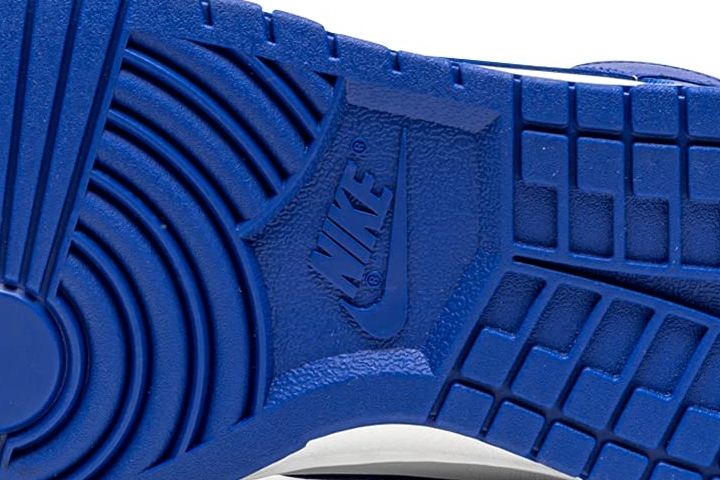 Nike Dunk High rubber outsole of blue