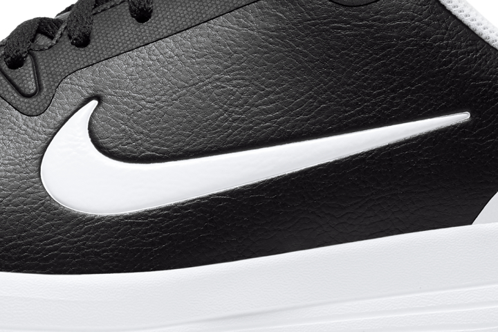 Nike Infinity G leather upper with swoosh