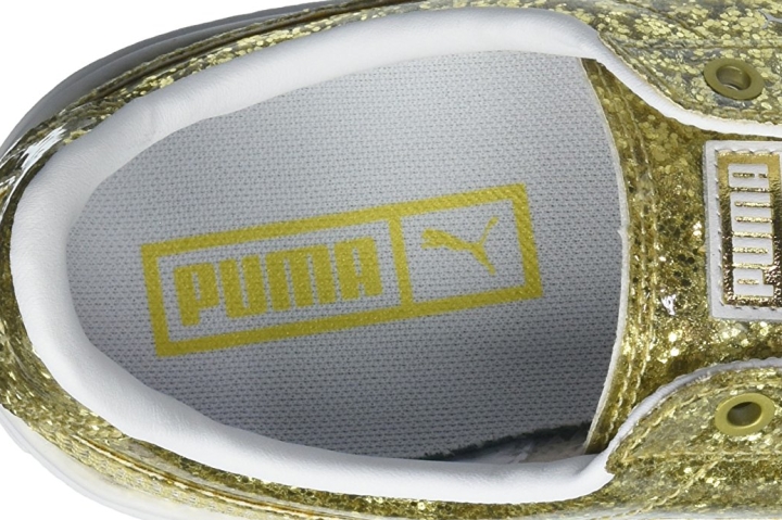 PUMA Basket Platform Glitter collar
