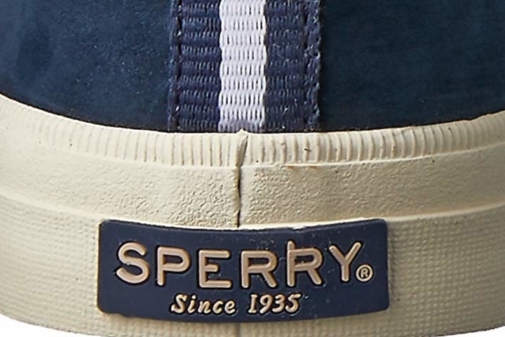 Sperry Crest Vibe Washable Leather logo at the back