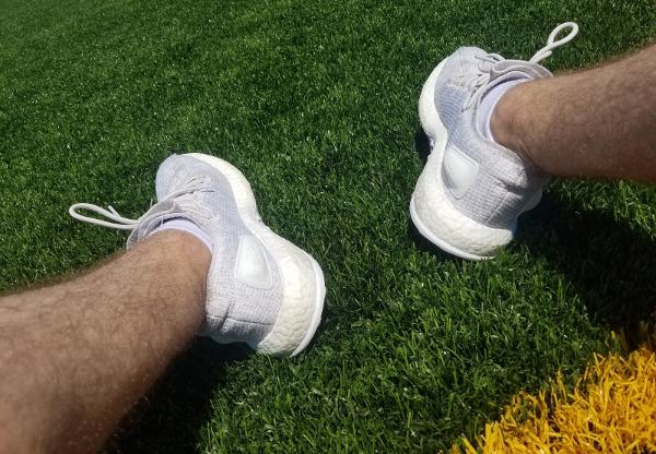 adidas pure boost on foot