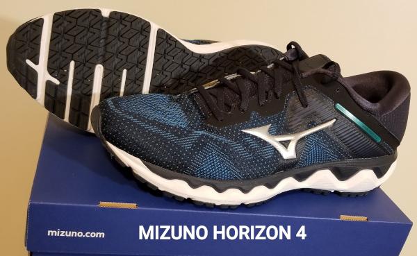 Mizuno Wave Horizon 4 Mens Running Shoes Black 