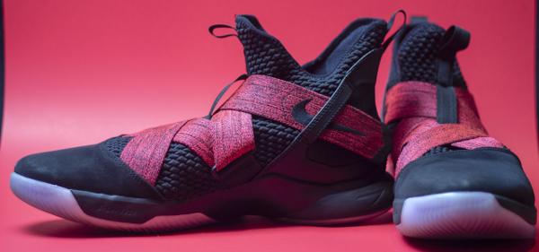 red and black lebron soldier 12