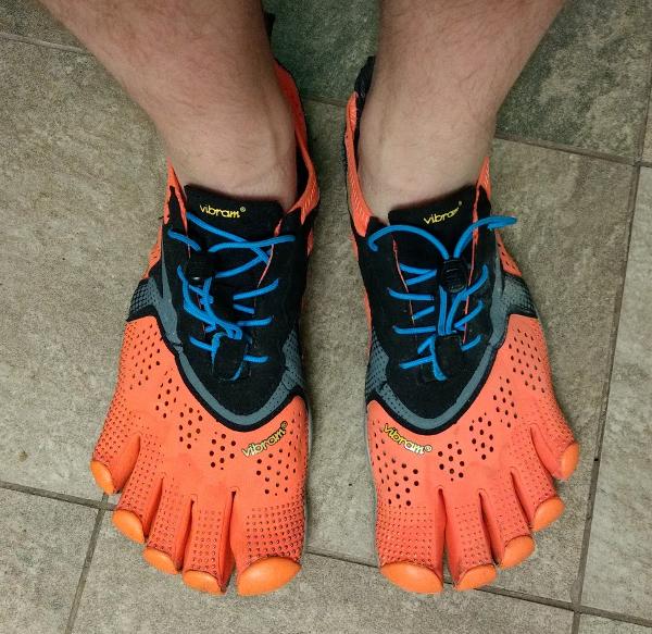 Vibram FiveFingers V-Run Mens Running Shoes Orange 