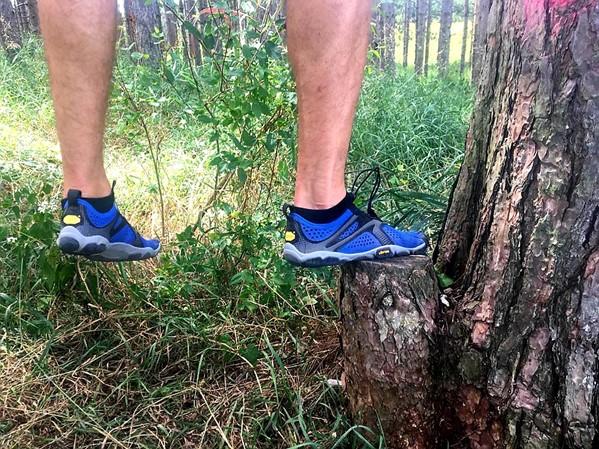 running in vibrams on concrete