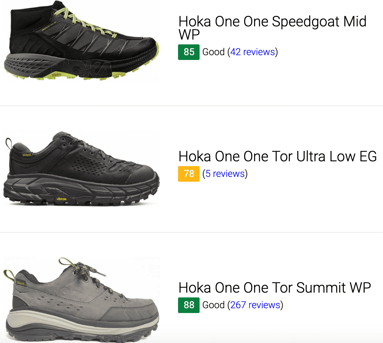 Save 17% on Hoka One One Hiking Shoes 