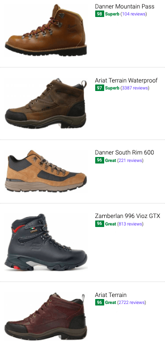 6e wide hiking boots