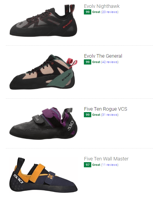 buying climbing shoes