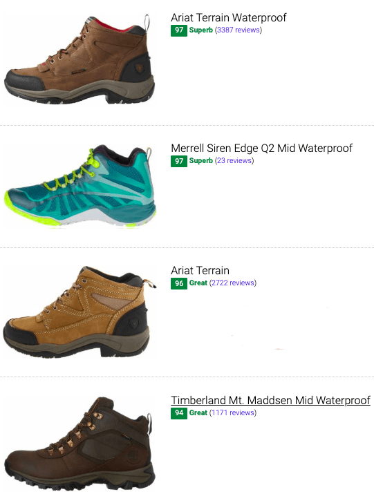 trekking sneakers