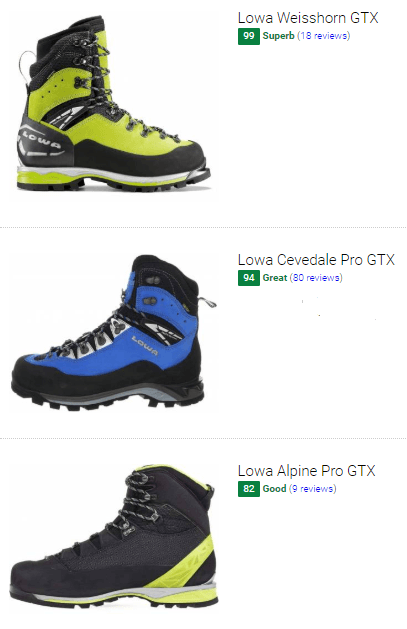 lowa cevedale pro gtx hiking boots