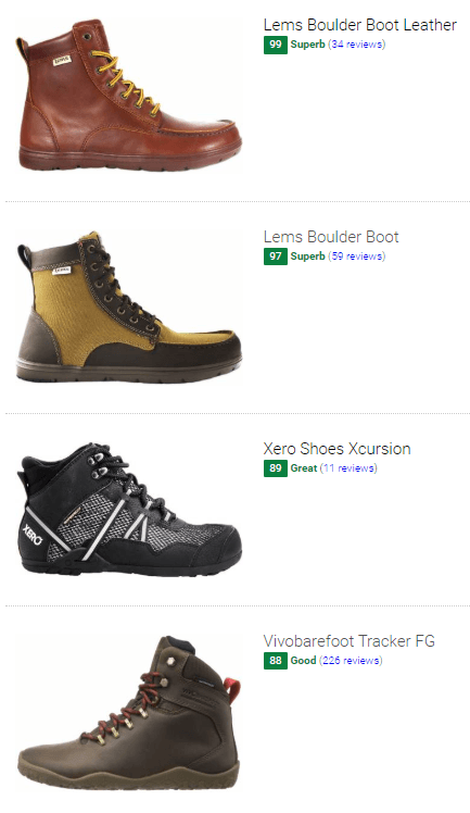 Minimalist Hiking Boots (7 Models in 