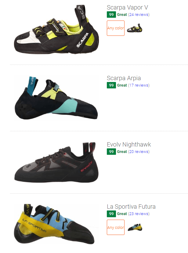 Best trad climbing shoes