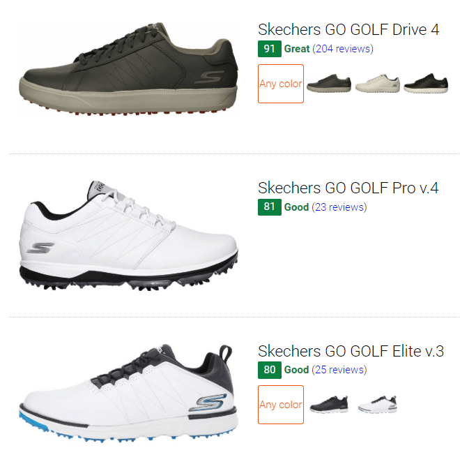 skechers wide relaxed fit golf shoes