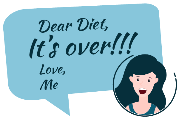 dear diet it's over