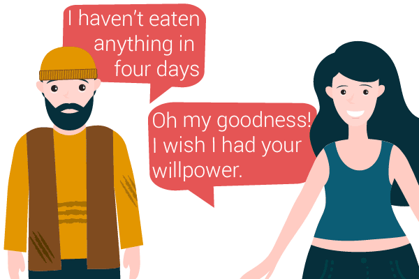 I wish I had your willpower