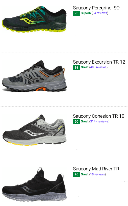 saucony trail shoes