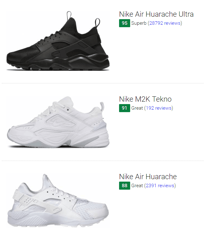 nike m2k tekno vs adidas yung 1