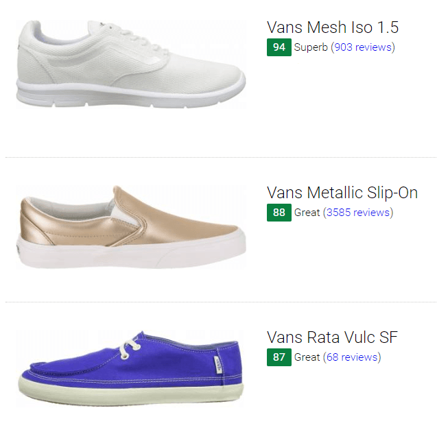 Save 35% on Vans casual sneakers (4 