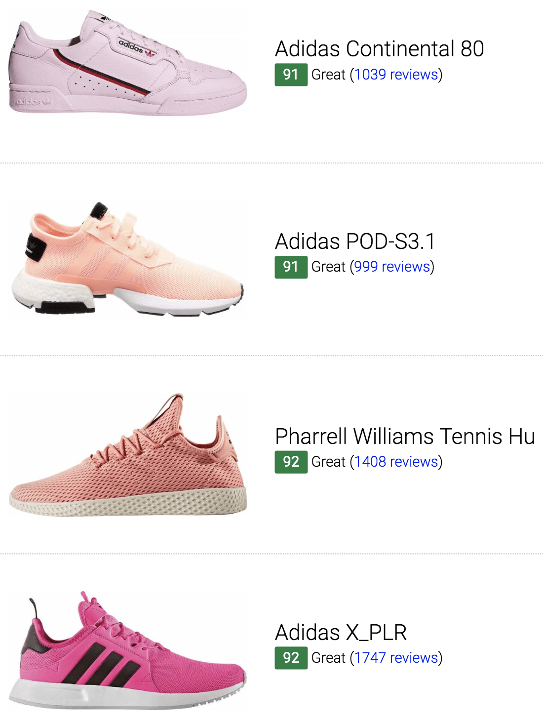 pink adidas sneakers