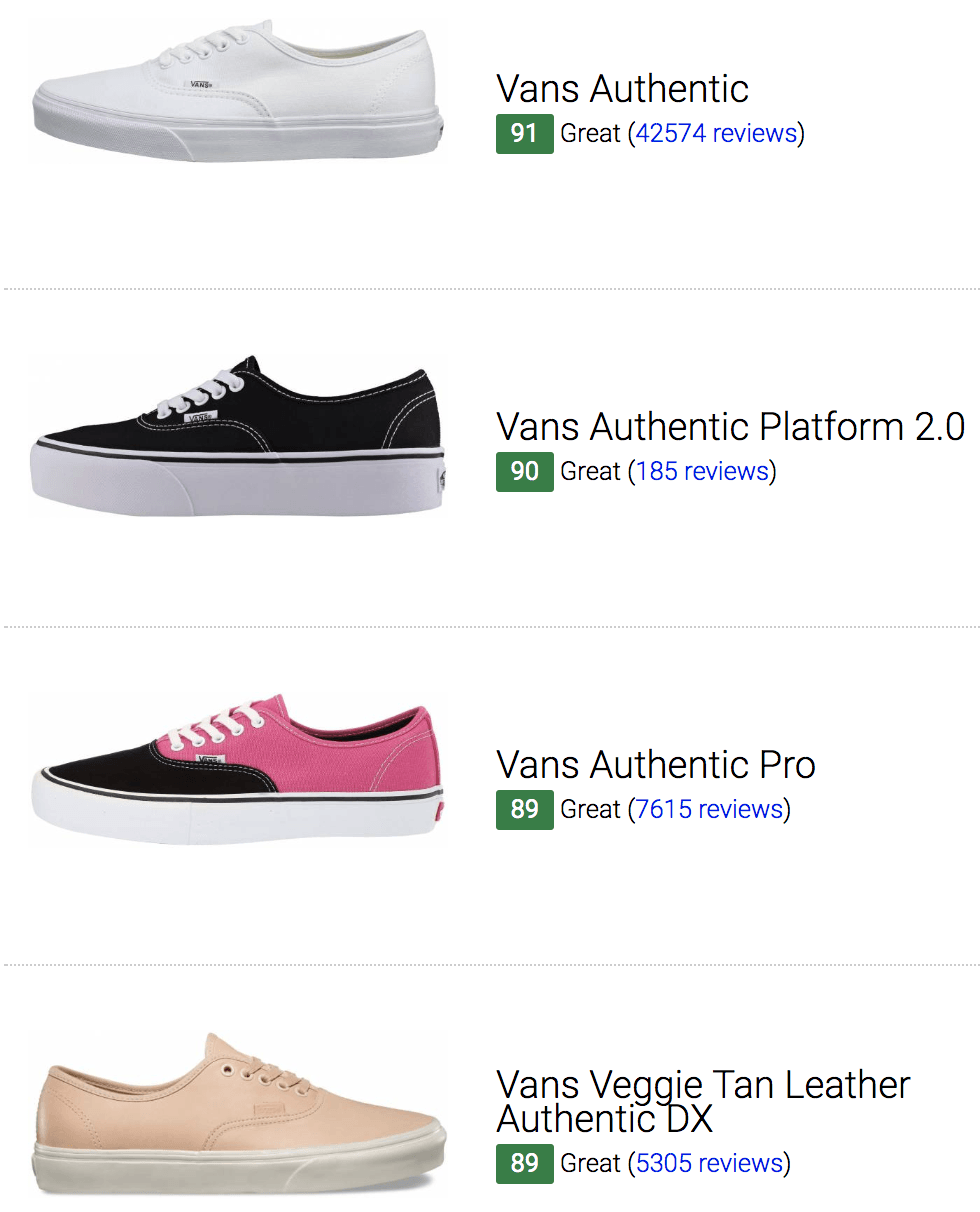 shoes similar to vans authentic