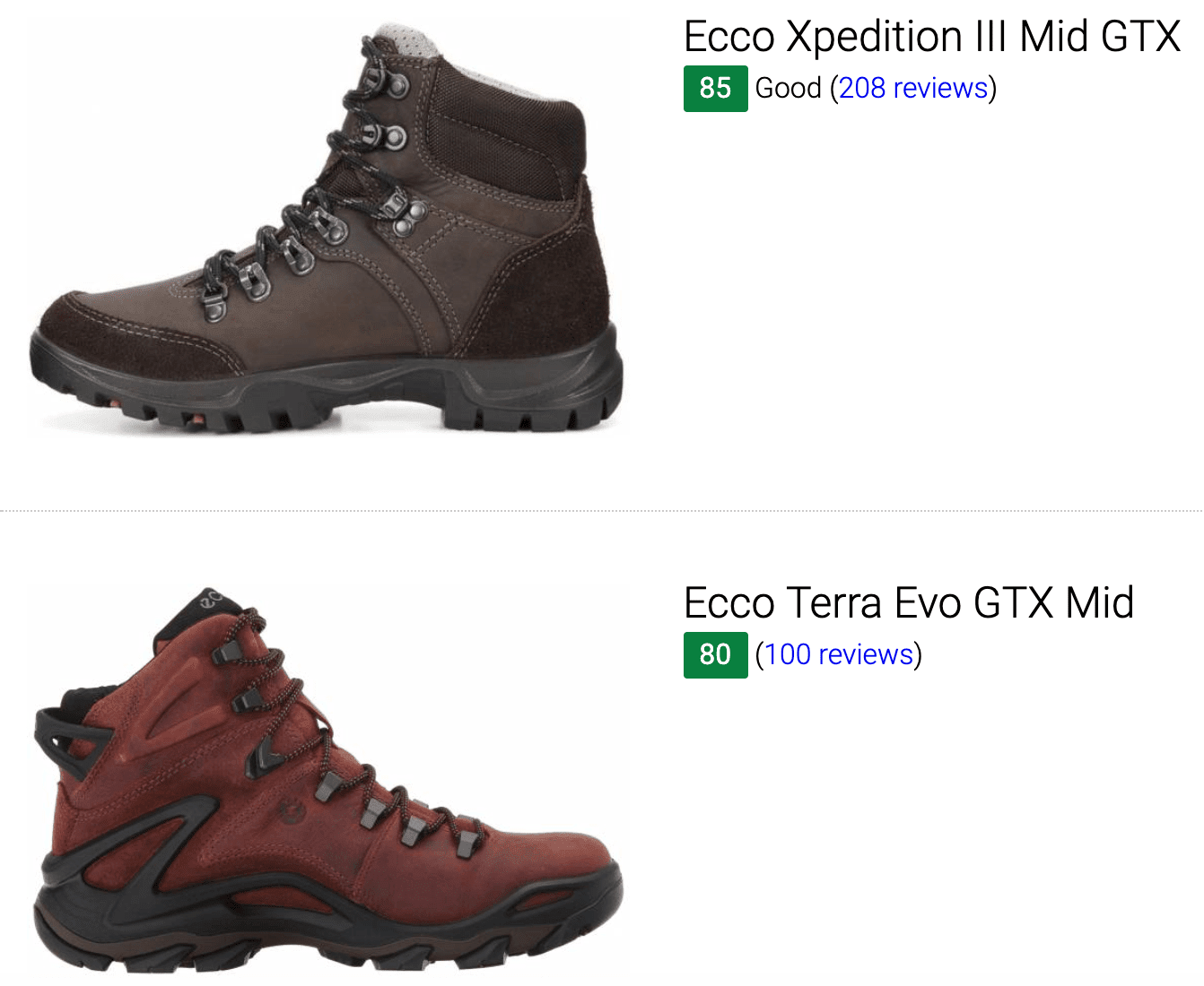 ecco hiking boots