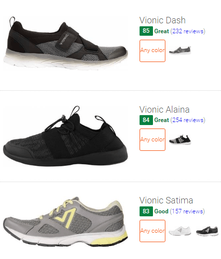 vionic athletic shoes on sale